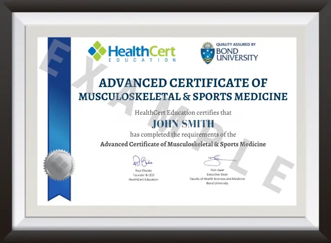 Advanced Certificate of Musculoskeletal & Sports Medicine